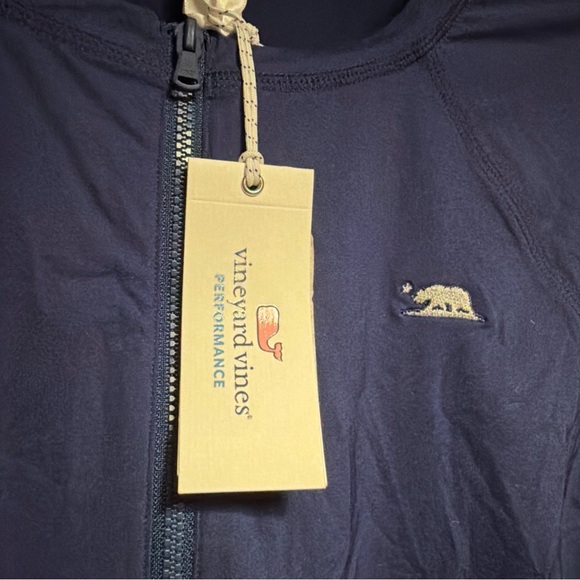 NWT- Women's Vineyard Vines rash guard/swim shirt Medium M Deep Bay Navy Long Sl - Picture 2 of 4